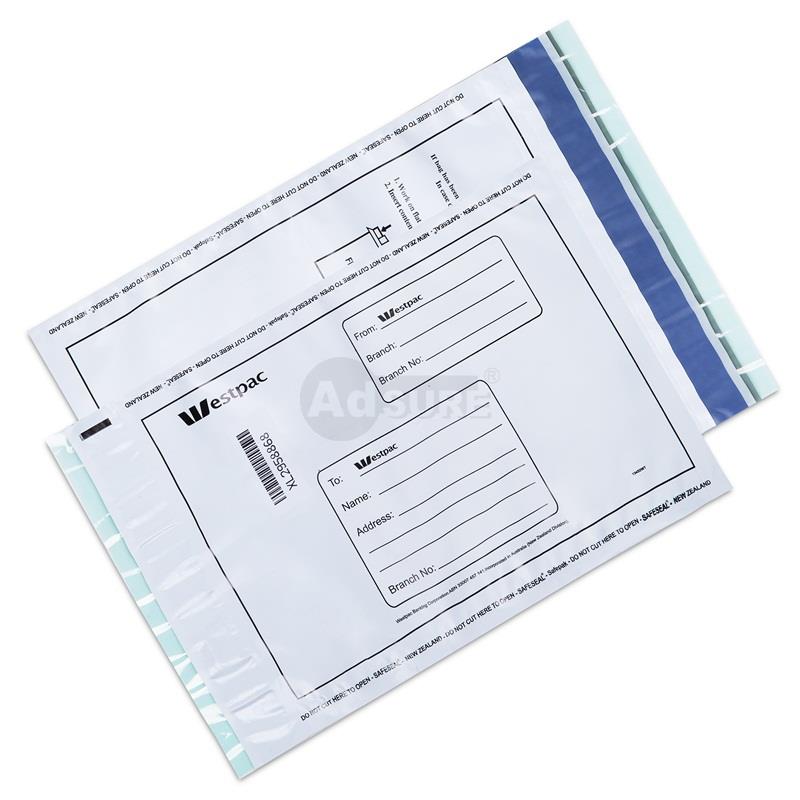 plastic tamper evident bank deposit bags