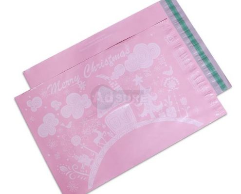 christmas design poly mailers