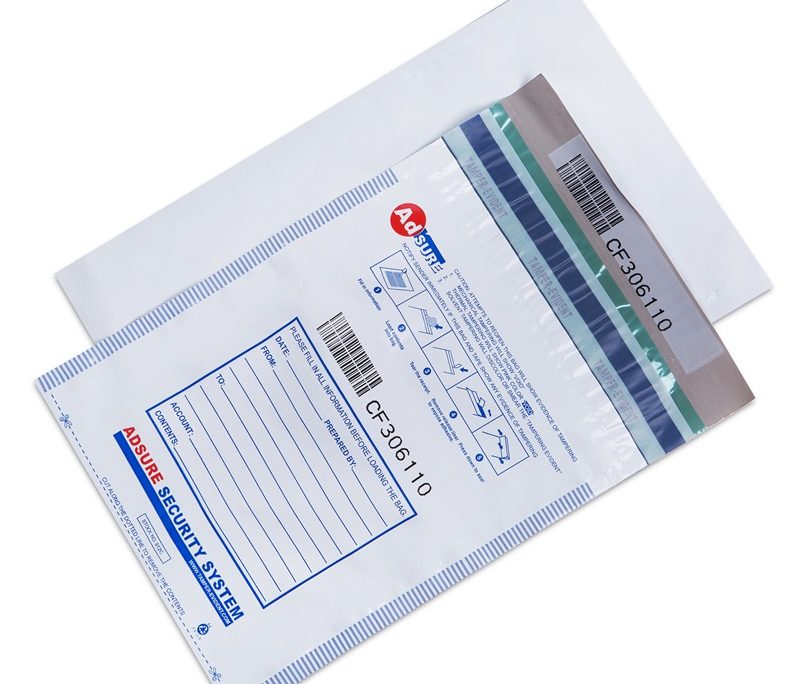 Level 4 security tamper evident security deposit bags