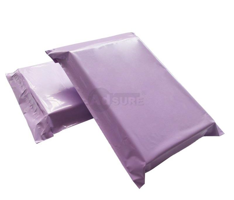 plain purple mailing bags