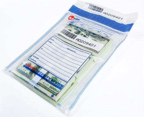 Adsure Level 2 Clear Security Bank Tamper Evident Deposit Bags